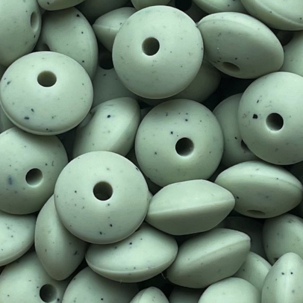 SILIKONLINSE "OLIV- GRANIT"