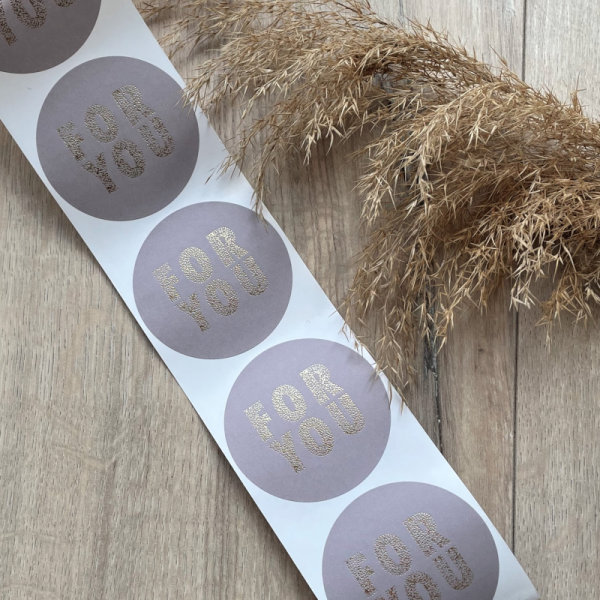 10x AUFKLEBER RUND - FOR YOU