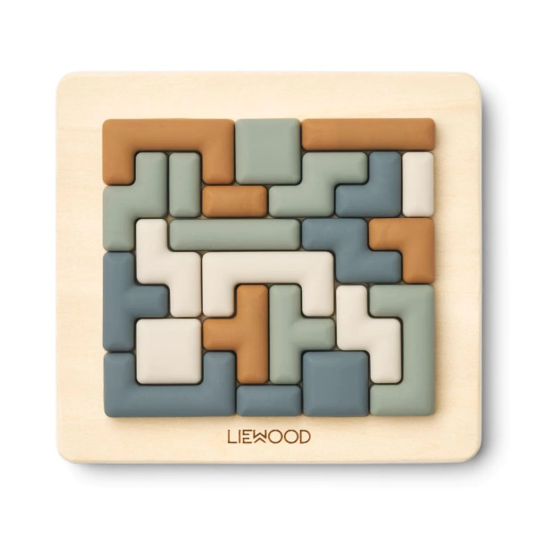 Liewood | Lonzo Puzzle / Gehirnjogging ab 4 Jahren Faune Green