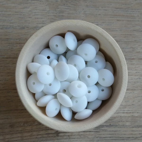 Silikonlinse Weiß 10mm