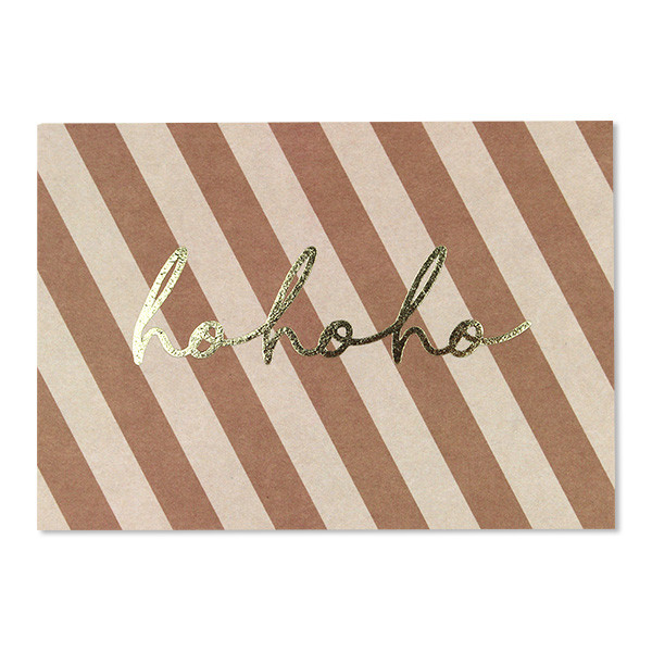 POSTKARTE WEIHNACHTEN "HO - HO - HO"
