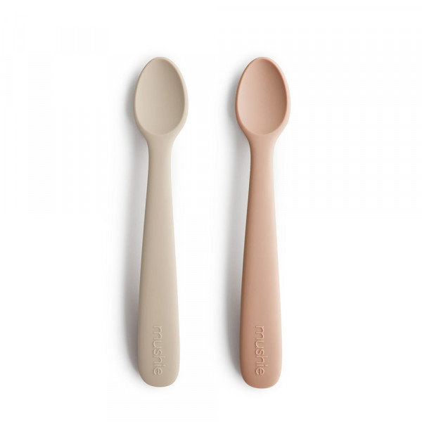 MUSHIE BESTECK-SET / BABYLÖFFEL - BLUSH UND SAND