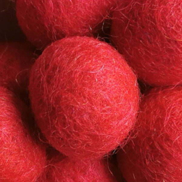 FILZPERLE "KIRSCHROT"