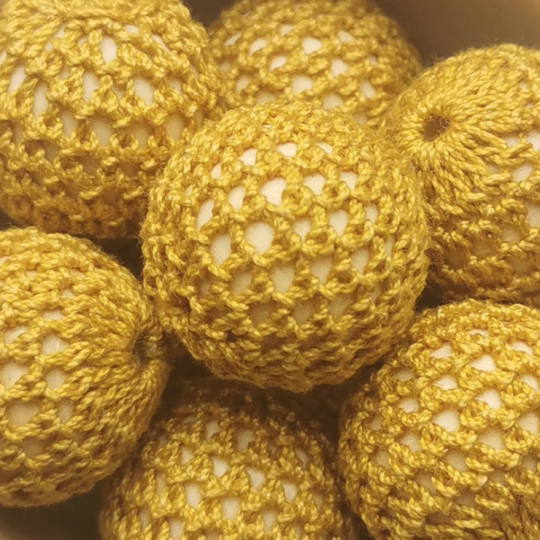 HÄKELPERLE "GOLDGELB"