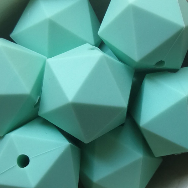 Silikonperle Ikosaeder Mint