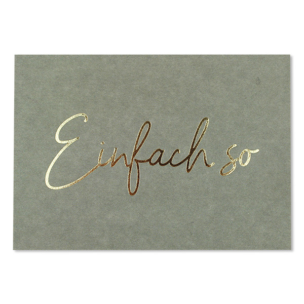POSTKARTE "EINFACH SO"
