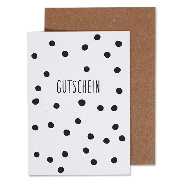 KLAPPKARTE "GUTSCHEIN"