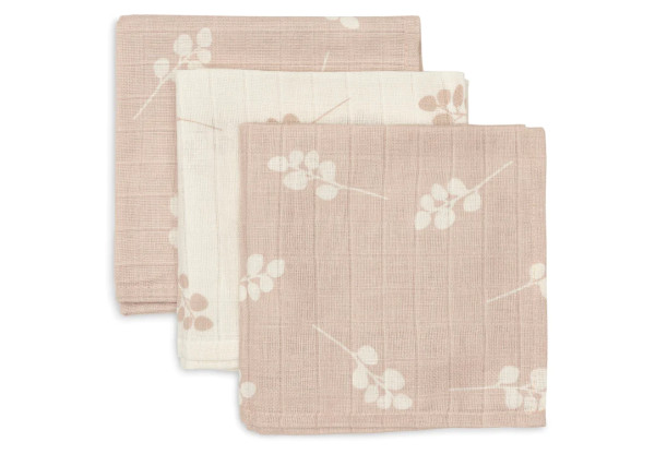 Jollein | Spucktücher Hydrophil 31x31cm Twig Wild Rose (3pack)