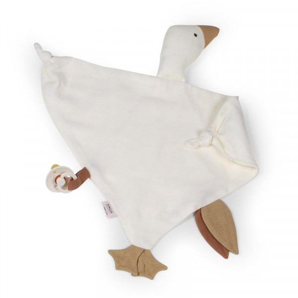 SCHMUSETUCH BLIKI - GANS "CREAM"