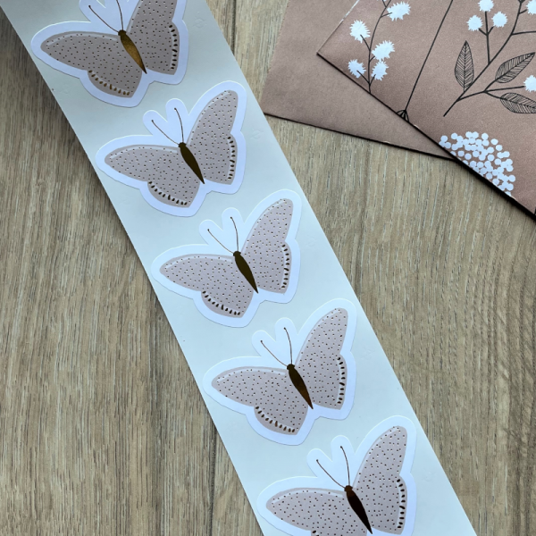 10 AUFKLEBER SCHMETTERLING