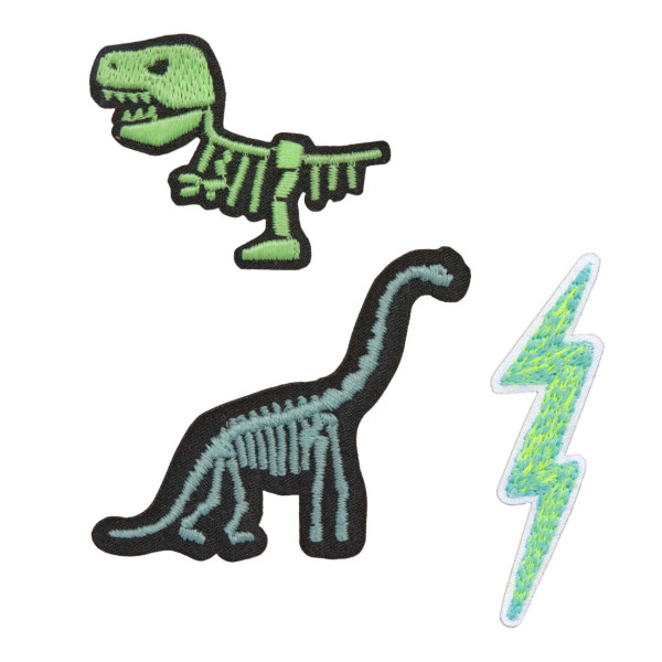 Lässig | Textil-Sticker Dino