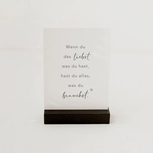 EULENSCHNITT - POSTKARTE "ALLE WAS DU BRAUCHST"