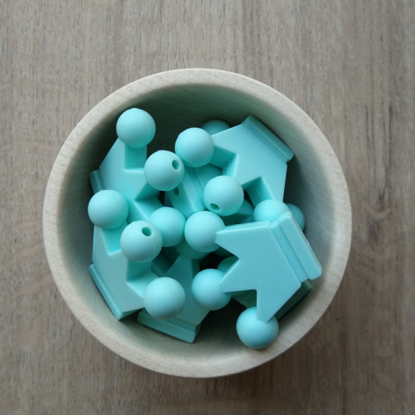 Motivperle Krone Mint
