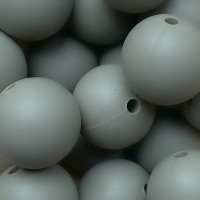 Silikonperle Rund "Moss-Grau" 15mm