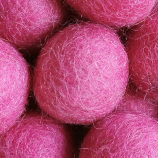 Filzperle Rosa