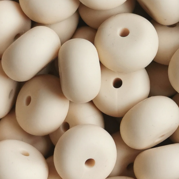 SILIKONPERLE ABAKUS "BEIGE" 14MM