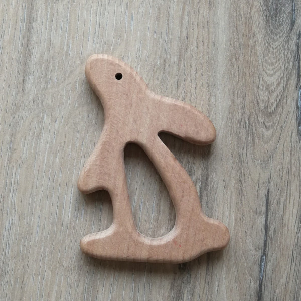 Holzanhänger Hase