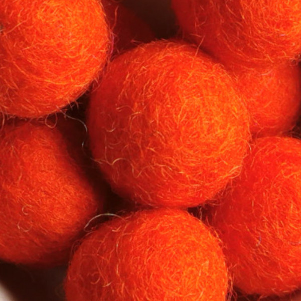 FILZPERLE "ORANGEROT"