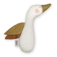 GREIFLING GANS "ARON" - MIT KNISTERFOLIE