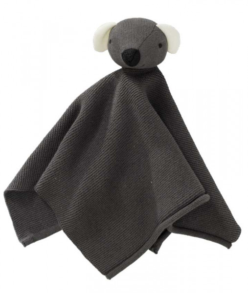 SCHMUSETUCH / KUSCHELTUCH - DACHSY / HUND DUNKELGRAU