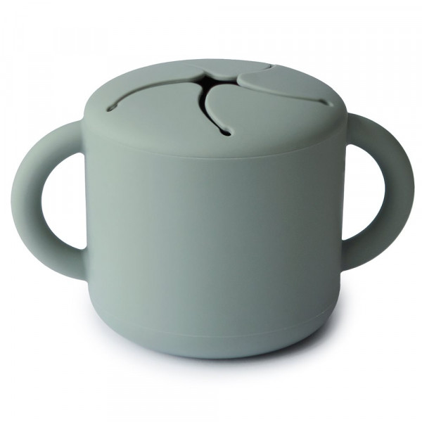 MUSHIE SILIKON SNACK CUP - CAMBRIDGE BLUE