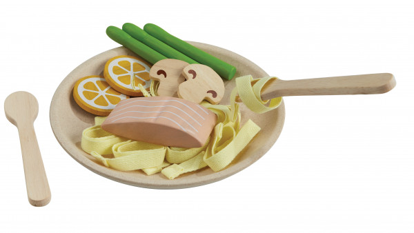 Plan Toys | Pasta Teller mit Lachs - Spielküche