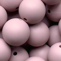 Silikonperle Rund "Altrosa" 15mm