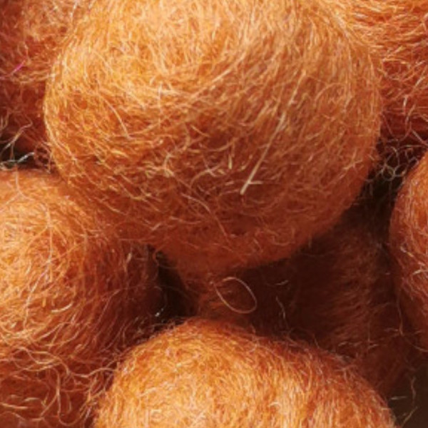 FILZPERLE "ORANGEBRAUN"
