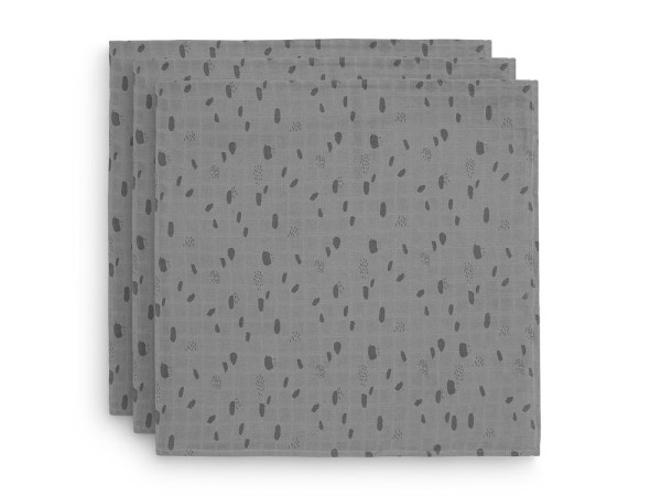 Jollein | Spucktuch Hydrophil 70x70cm Spot Storm Grey (3pack)
