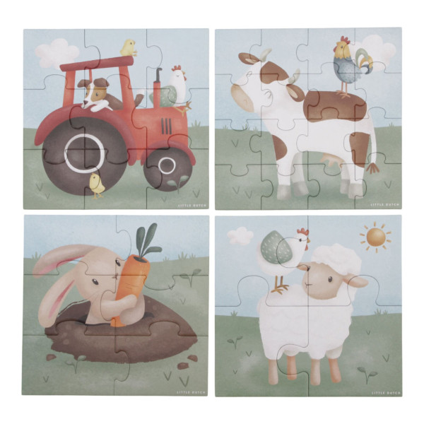 Little Dutch | 4-in-1 Puzzle-Set Little Farm