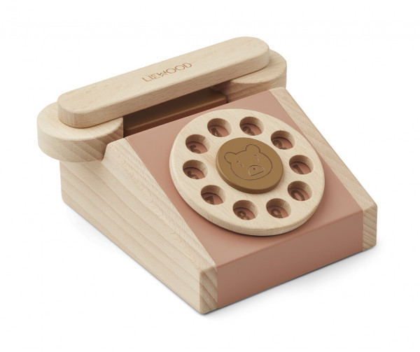 Liewood Telefon / Spieltelefon aus Holz "Selma" Tuscany Rose