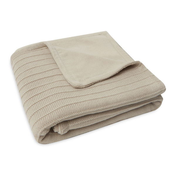 Jollein | Strickdecke mit Fleece 75 x 100 Naturel