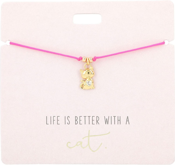 Depesche | Armband mit Katzen Charm