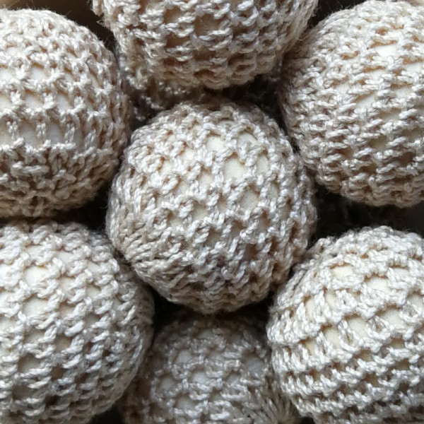 Häkelperle Beige