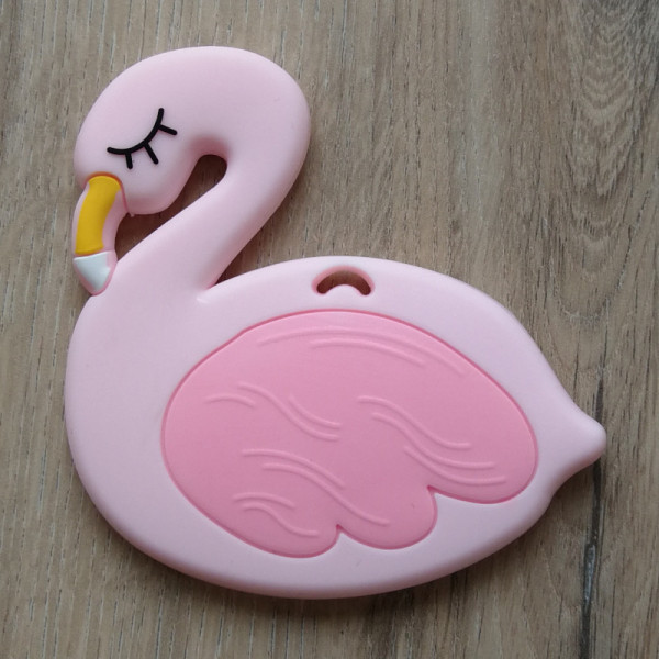 Silikonanhänger Flamingo