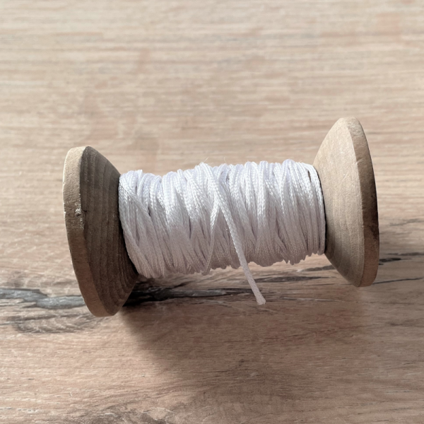 1 METER SCHMUCKKORDEL WEISS - 1MM