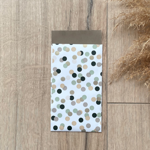 5x PAPIERTASCHE / GESCHENKTASCHE MINI "KONFETTI"