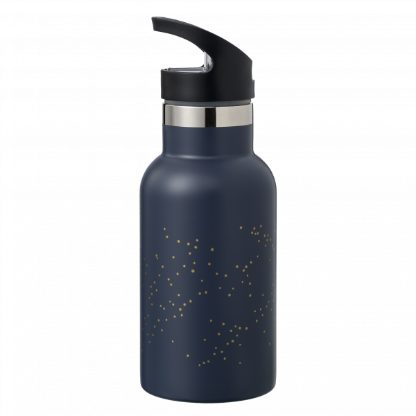 FRESK THERMOSFLASCHE INDIGO DOTS MIT 2 VERSCHLÜSSEN