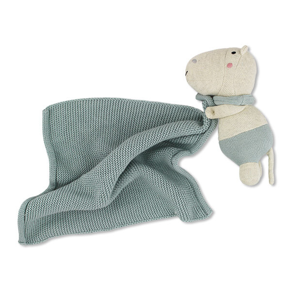 Ava & Yves | Kuscheltuch mit Nilpferd