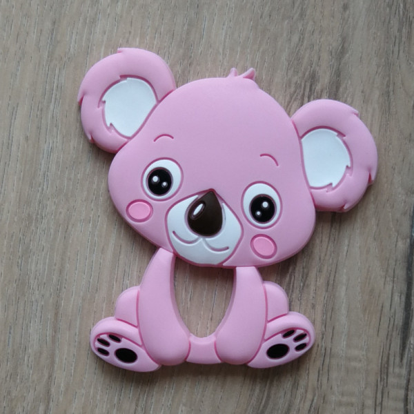 Silikonanhänger Koala Rosa
